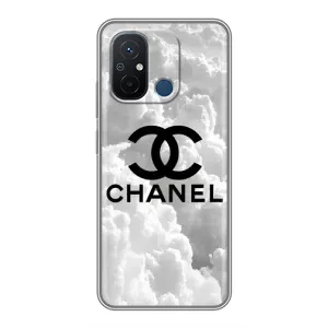 Чехол с Брендами одежды на Редми 12с (CHANEL)