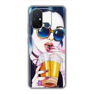 Чохол з картинкою Модні Дівчата Xiaomi Redmi 12C (Дівчина з коктейлем)