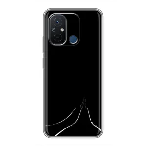Чохол з картинками на чорному фоні для Xiaomi Redmi 12C (Дорога)