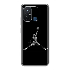 Силіконовый Чохол Nike Air Jordan на Редмі 12с (Джордан)