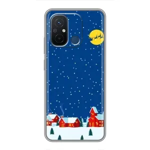 Силіконовий бампер на різдво для Xiaomi Redmi 12C (Місто в снігу)