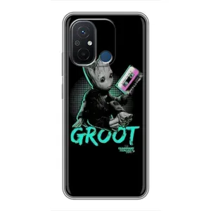 Чехол Супергерои Марвел на Редми 12с (Groot)