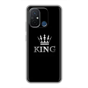 Чохол (Корона на чорному фоні) для Редмі 12с (KING)