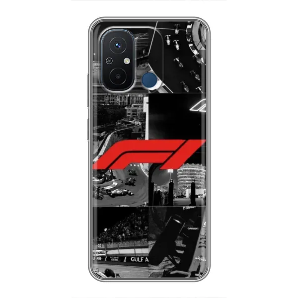 Чехол с рисунком «Коллаж Формула 1» для Xiaomi Redmi 12C Чехол с рисунком «Коллаж Формула 1» для Xiaomi Redmi 12C