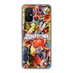 Силіконовий чохол з принтом Зоотрополіс для Xiaomi Redmi 12C (Колаж героїв)