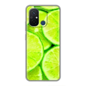 Чехол с изображением вкусной еды для Xiaomi Redmi 12C (Лайм)