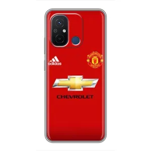 Силиконовые Чехлы принт Футбол на Xiaomi Redmi 12C (Man United)