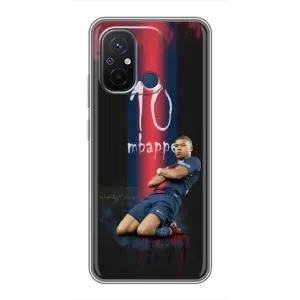 Чехол (TPU) с Футболистом на Xiaomi Redmi 12C (MBAPPE 10)