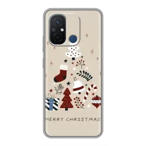 Чохол Санта Клаус для Xiaomi Redmi 12C (Merry Christmas)