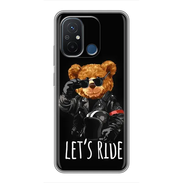 Чехол с рисунком «Модный Мишка» для Xiaomi Redmi 12C Чехол с рисунком «Модный Мишка» для Xiaomi Redmi 12C