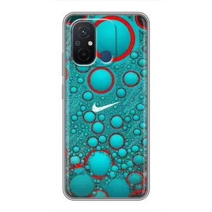 Силіконовый Чохол на Xiaomi Redmi 12C з картинкою НАЙК (Найк зелений)