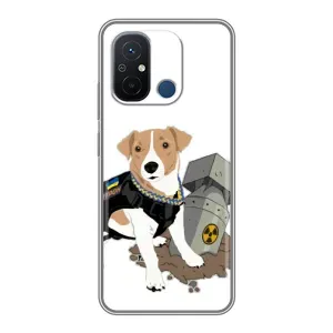 Чехол с принтом Собаки Патрон для Xiaomi Redmi 12C (Пёс Патрон с ракетой)