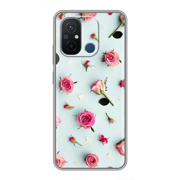 Чехол с рисунком «Разные цветы» для Xiaomi Redmi 12C Чехол с рисунком «Разные цветы» для Xiaomi Redmi 12C