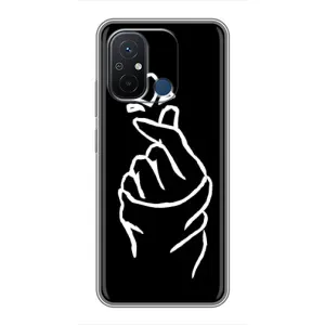 Чохол (Знак сердечка) для Xiaomi Redmi 12C (Сердечко на чорному)