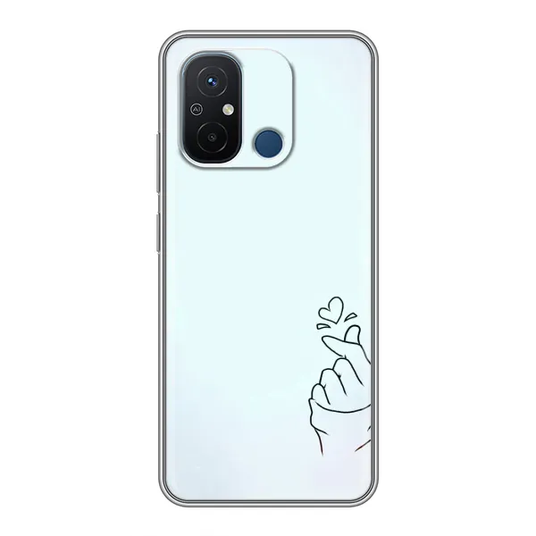 Чехол с рисунком «Сердце на голубом» для Xiaomi Redmi 12C Чехол с рисунком «Сердце на голубом» для Xiaomi Redmi 12C