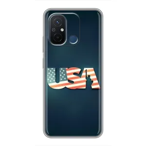 Чохол Прапор USA для Xiaomi Redmi 12C