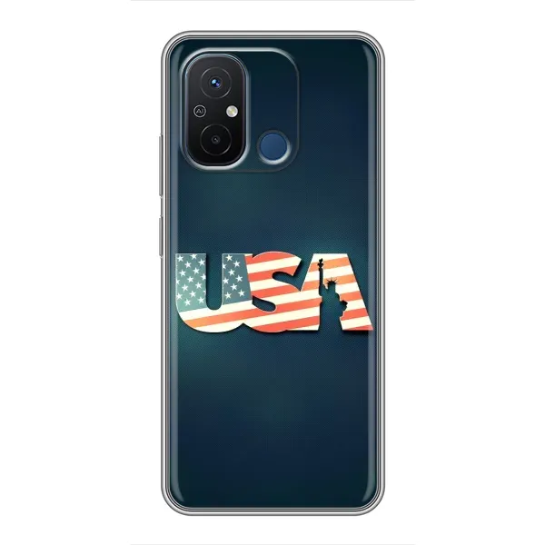 Чехол с рисунком «USA» для Xiaomi Redmi 12C Чехол с рисунком «USA» для Xiaomi Redmi 12C