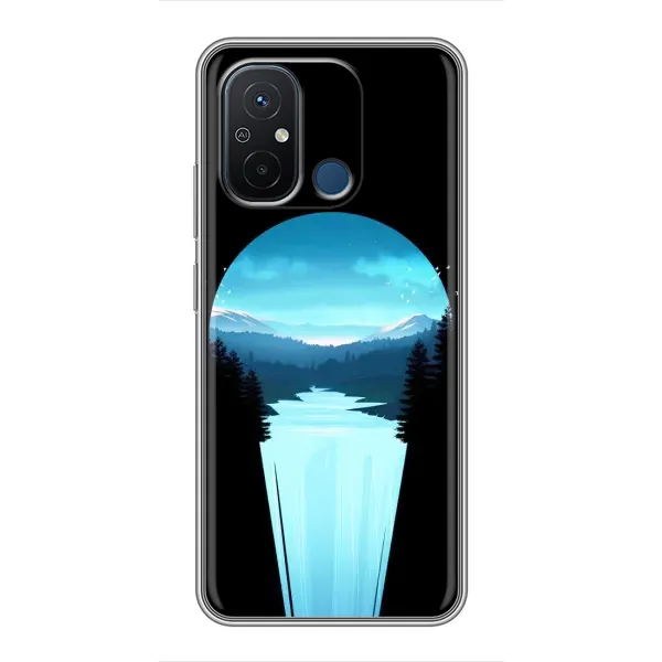 Чехол с рисунком «Синий Водопад» для Xiaomi Redmi 12C Чехол с рисунком «Синий Водопад» для Xiaomi Redmi 12C