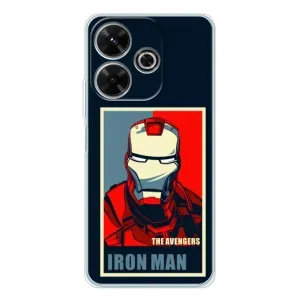 Чехол Супергерой Железный человек на Xiaomi Redmi 13 (Art Iron man)