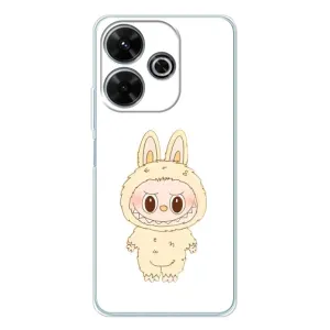 Чохол з принтом Лабубу для Xiaomi Redmi 13 (Бежевий Лабубу)