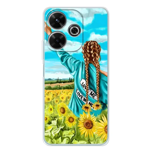 Чехол с рисунком «Девушка на поле» для Xiaomi Redmi 13 Чехол с рисунком «Девушка на поле» для Xiaomi Redmi 13