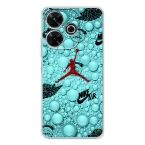 Силіконовый Чохол Nike Air Jordan на Сяомі Редмі 13 (Джордан Найк)