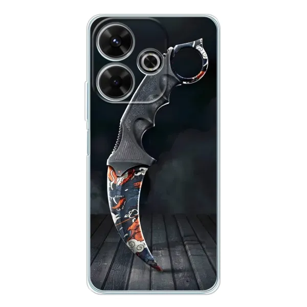 Чехол с рисунком «Кинжал КС ГО» для Xiaomi Redmi 13 Чехол с рисунком «Кинжал КС ГО» для Xiaomi Redmi 13