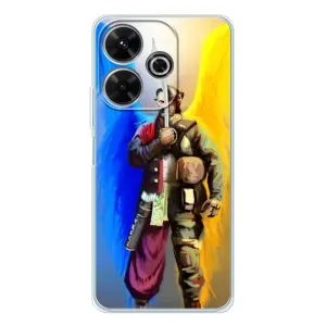 Чохол з картинкою (Патріотичний КОЗАК) на Xiaomi Redmi 13 (КОЗАК з крилами)
