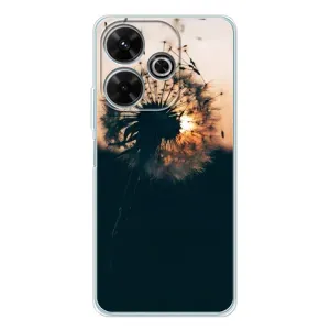 Силиконовый Чехол с одуванчиками на Xiaomi Redmi 13 (Красивый одуванчик)
