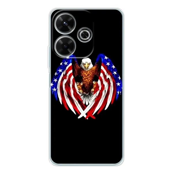 Чехол с рисунком «Крылья США» для Xiaomi Redmi 13 Чехол с рисунком «Крылья США» для Xiaomi Redmi 13