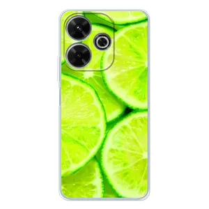 Чохол з зображенням смачної їжі для Xiaomi Redmi 13 (Лайм)