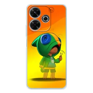Чохол Бравл Старс для Xiaomi Redmi 13 (LEON в кофті)