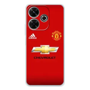 Силіконові Чохли з принтом Футбол на Xiaomi Redmi 13 (Man United)