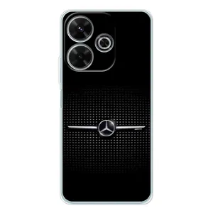 Силиконовый бампер с картинкой машины на Xiaomi Redmi 13 (Mercedes)
