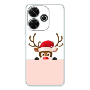 Чехол Санта Клаус для Xiaomi Redmi 13 (Олененок)