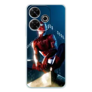 Чехол Супергерой Человека Паука на Xiaomi Redmi 13 (Паук на доме)