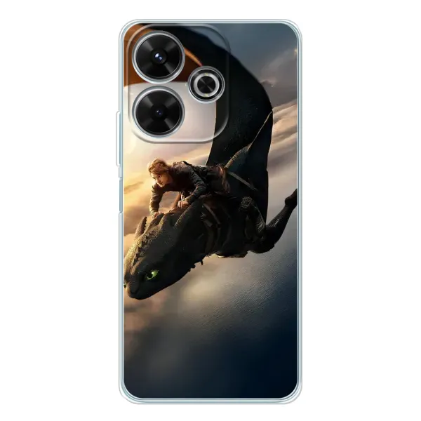 Чехол с рисунком «Полет Беззубика» для Xiaomi Redmi 13 Чехол с рисунком «Полет Беззубика» для Xiaomi Redmi 13