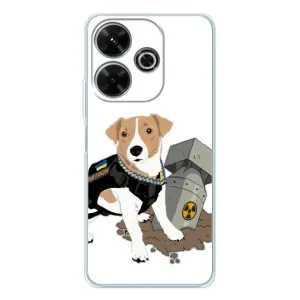 Чехол с принтом Собаки Патрон для Xiaomi Redmi 13 (Пёс Патрон с ракетой)