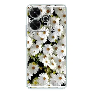 Чохол з ромашками на Xiaomi Redmi 13 (Рамка в ромашках)
