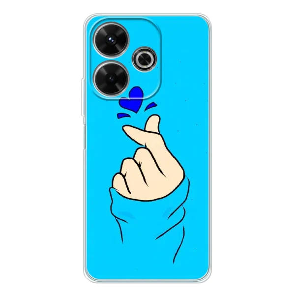 Чехол с рисунком «Сердце на синем» для Xiaomi Redmi 13 Чехол с рисунком «Сердце на синем» для Xiaomi Redmi 13