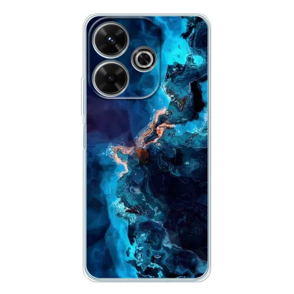 Чехол с рисунком «Синий мрамор» для Xiaomi Redmi 13 Чехол с рисунком «Синий мрамор» для Xiaomi Redmi 13