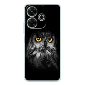 Чохли з принтом СОВИ для Xiaomi Redmi 13 (Сова на чорному)