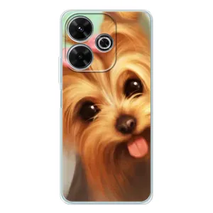 Чехол (ТПУ) Милые собачки для Xiaomi Redmi 13 (Йоршенский терьер)