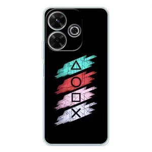 Чехол КИБЕРСПОРТ для Xiaomi Redmi 13 (Значки Sony)
