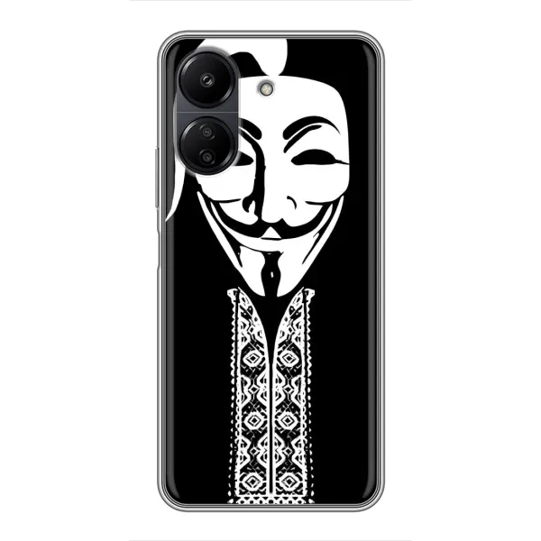 Чехол с рисунком «Анонимус» для Xiaomi Redmi 13C Чехол с рисунком «Анонимус» для Xiaomi Redmi 13C