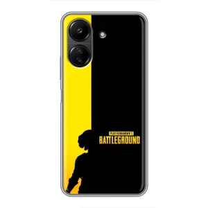 Чехол (TPU) с картинкой "Лого Пабг" на Редми 13с (Battlegrounds)