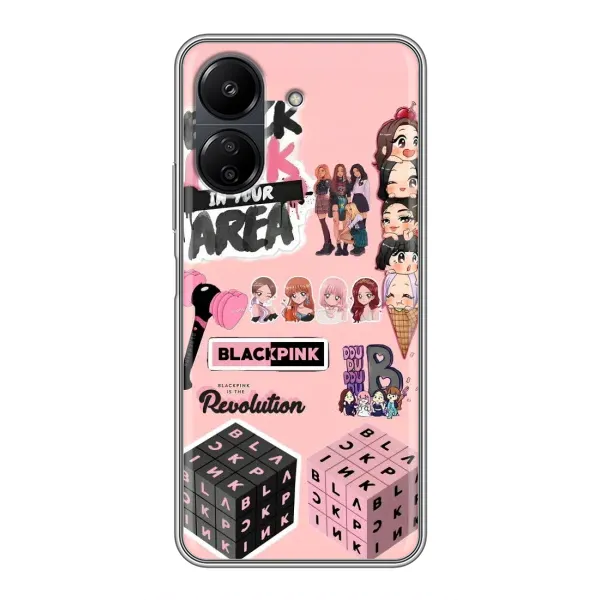 Чехол с рисунком «BLACK PINK коллаж» для Xiaomi Redmi 13C Чехол с рисунком «BLACK PINK коллаж» для Xiaomi Redmi 13C