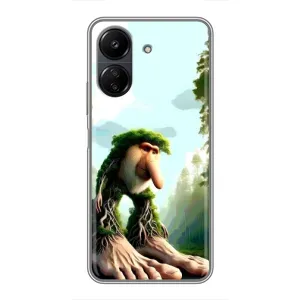 Чехол с мемами тралалело тралала для Xiaomi Redmi 13C (Брр брр патапим)