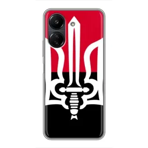 Чехлы УПА (Красно-Чёрный) на Xiaomi Redmi 13C (Герб Украины)