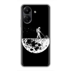 Силіконовый Чохол з принтом "Космонавти" на Xiaomi Redmi 13C (Космонавт)